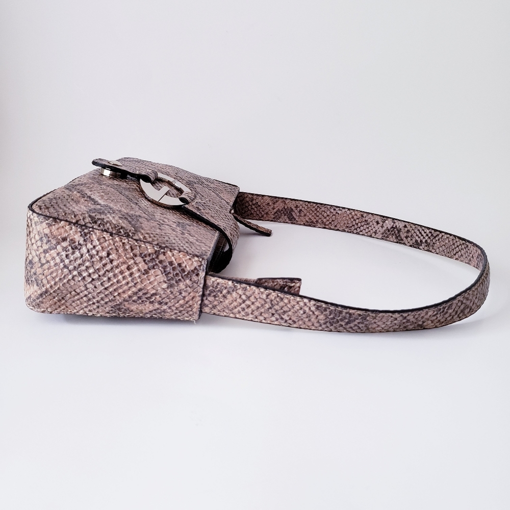 Vintage Guess Brown Snakeprint Mini Bag - Picture 5 of 14